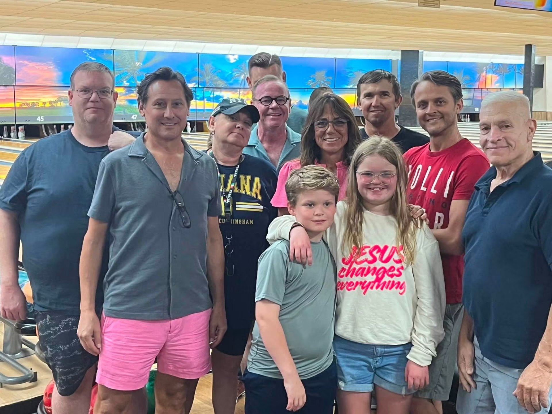 Elizabeth Accomando with members of The Gay Conservatives at a group bowling event.