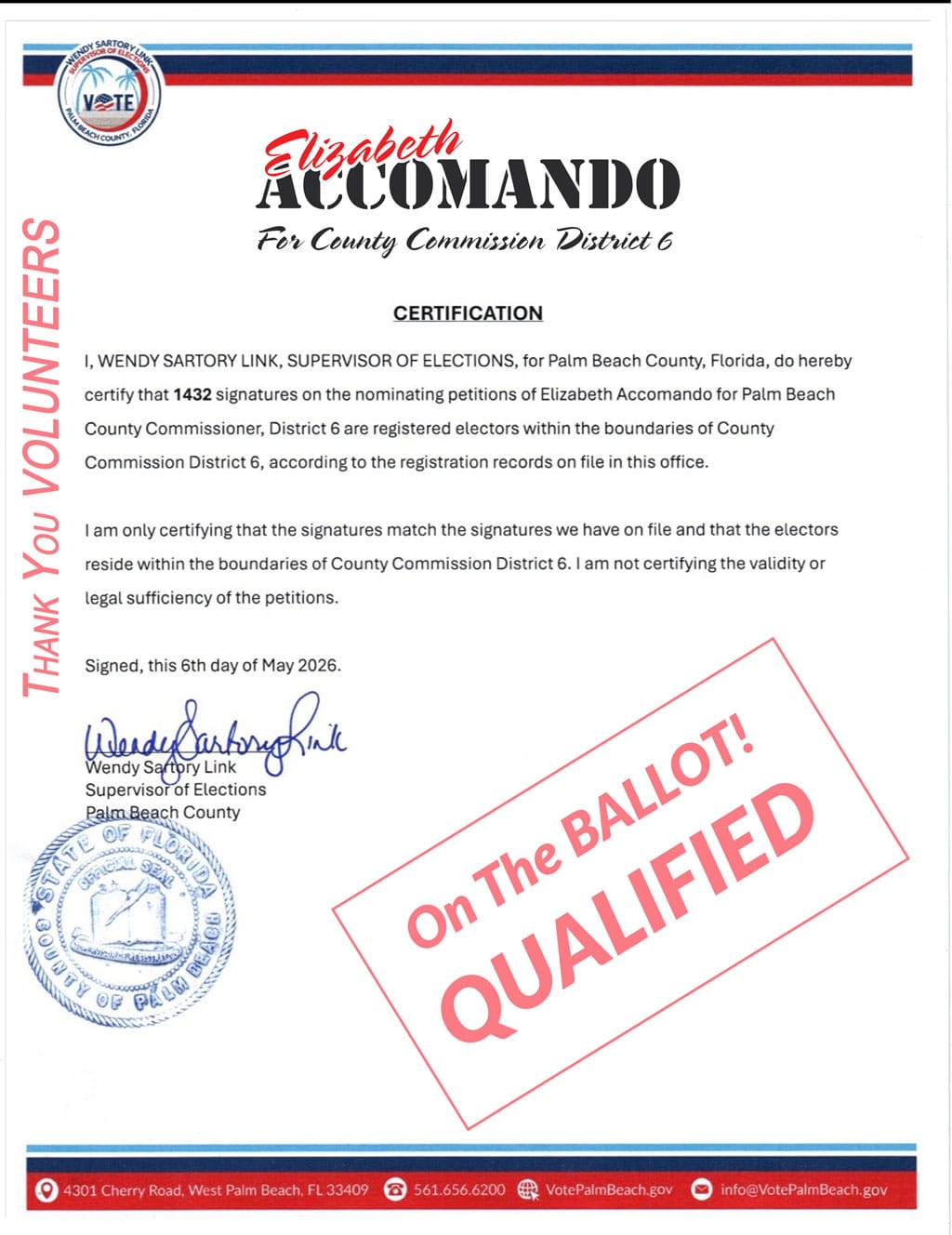 1,432 petition certification